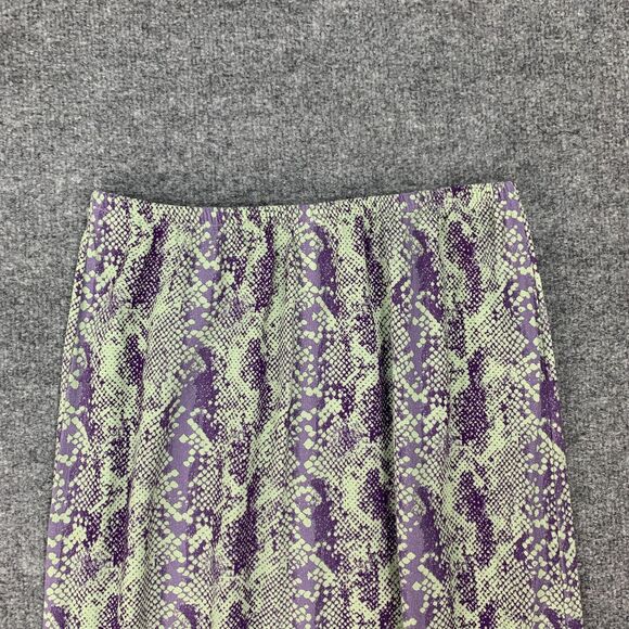 Free People Skirt Women XS Extra Small Animal Print Katie Button Front Slit Maxi - Picture 8 of 16